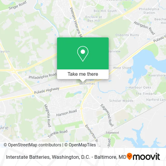 Interstate Batteries map