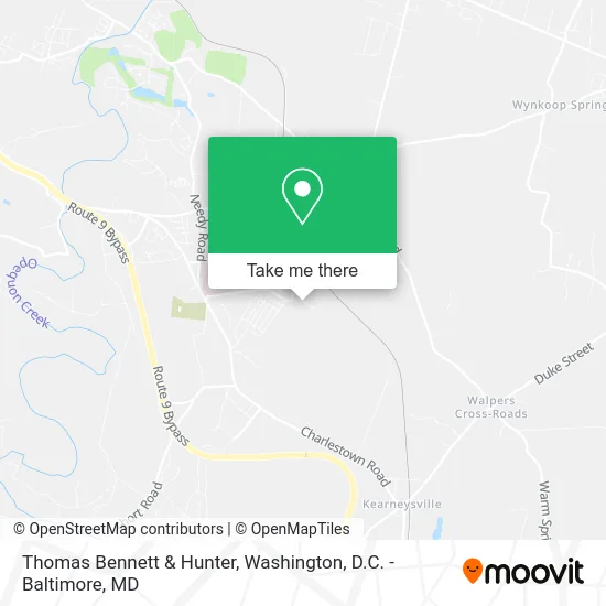 Thomas Bennett & Hunter map