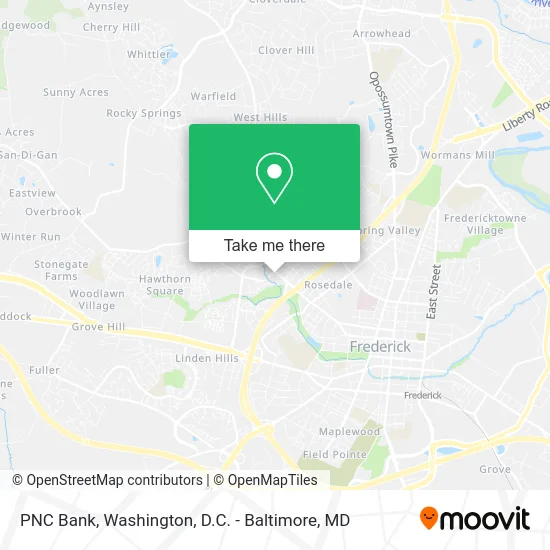 PNC Bank map