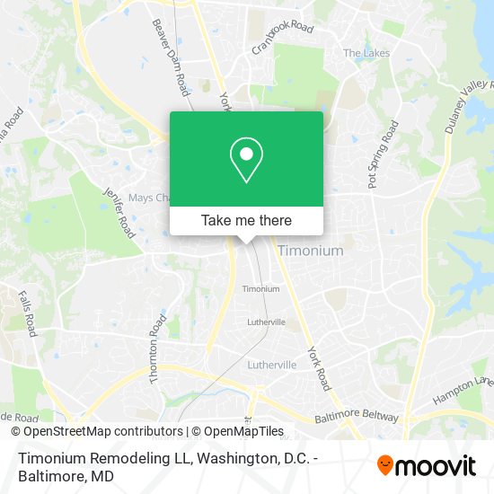 Timonium Remodeling LL map