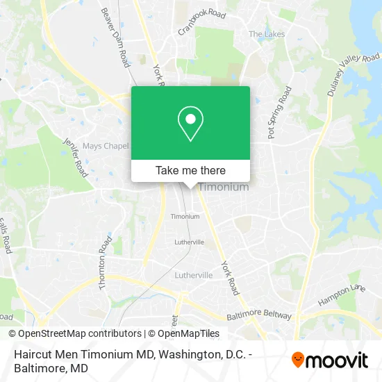 Haircut Men Timonium MD map