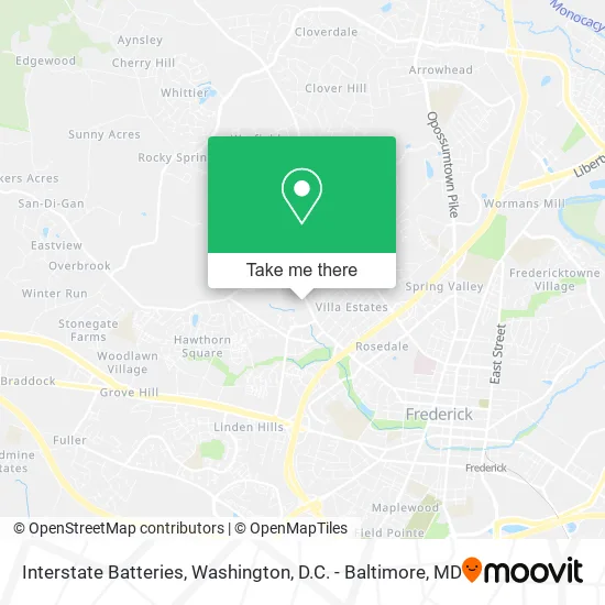 Interstate Batteries map