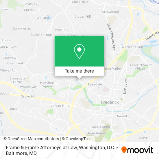 Mapa de Frame & Frame Attorneys at Law