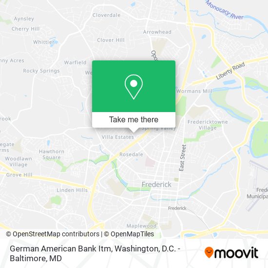 German American Bank Itm map