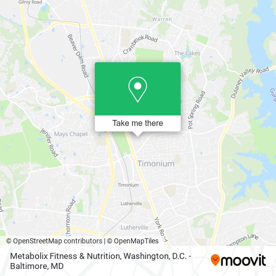 Mapa de Metabolix Fitness & Nutrition
