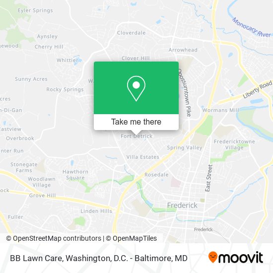 BB Lawn Care map