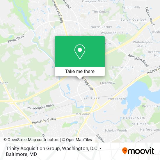 Trinity Acquisition Group map
