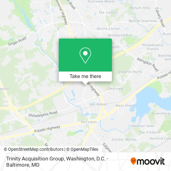 Trinity Acquisition Group map