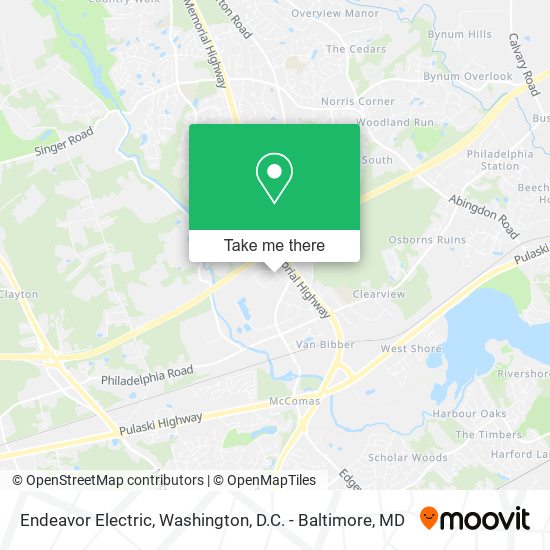Endeavor Electric map