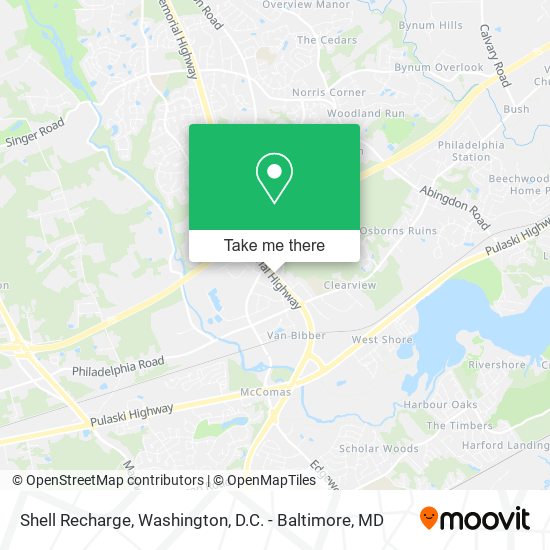 Shell Recharge map