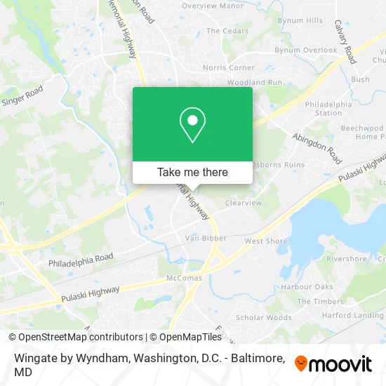 Wingate by Wyndham map