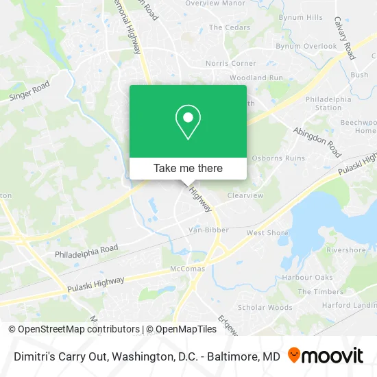Dimitri's Carry Out map