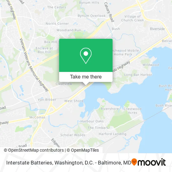 Interstate Batteries map