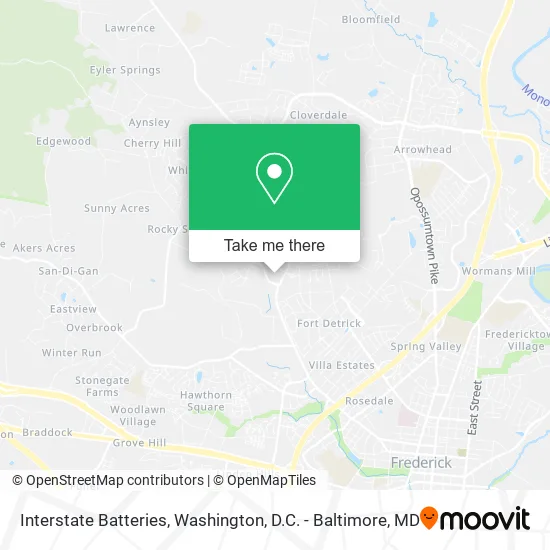 Interstate Batteries map