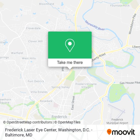 Frederick Laser Eye Center map