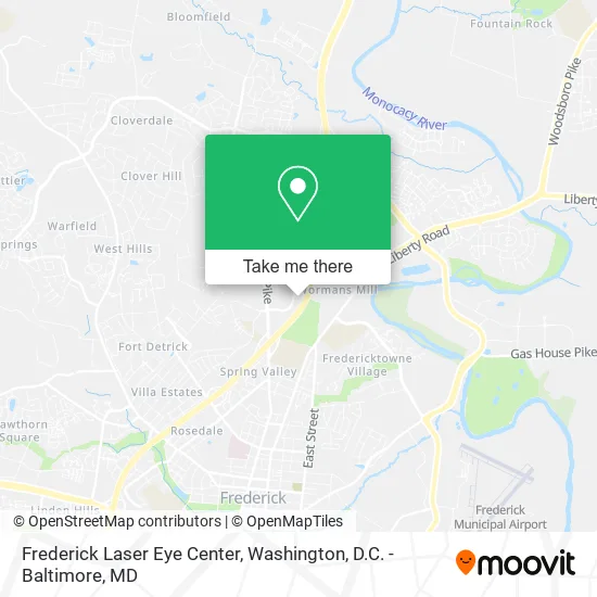 Frederick Laser Eye Center map