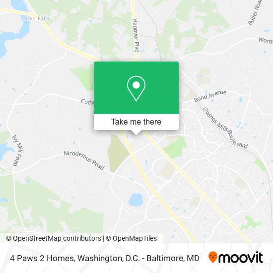 4 Paws 2 Homes map