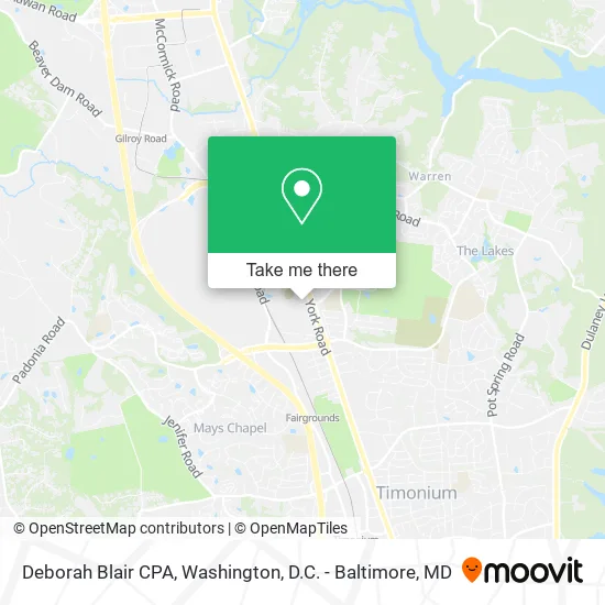 Deborah Blair CPA map