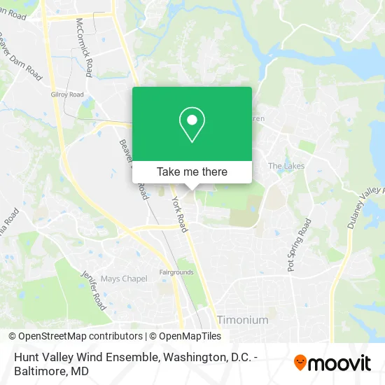 Hunt Valley Wind Ensemble map