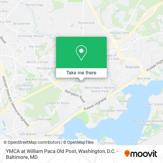 Mapa de YMCA at William Paca Old Post