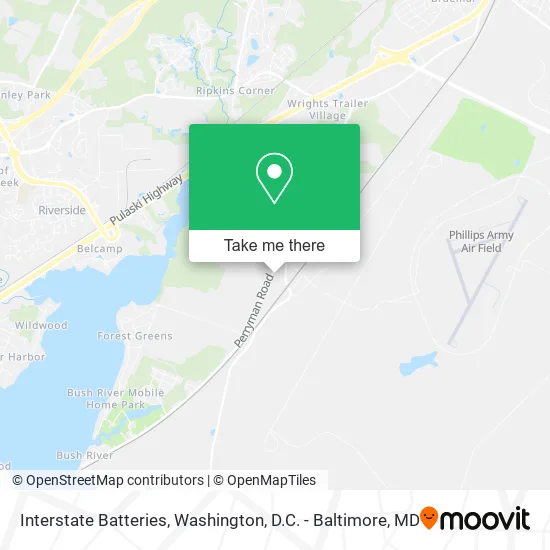 Interstate Batteries map