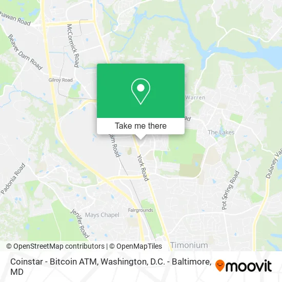 Coinstar - Bitcoin ATM map