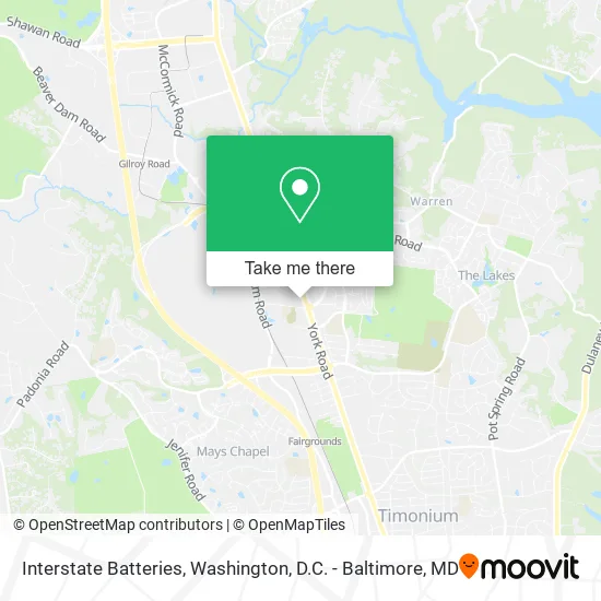 Interstate Batteries map