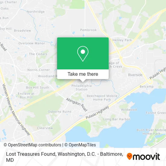 Lost Treasures Found map