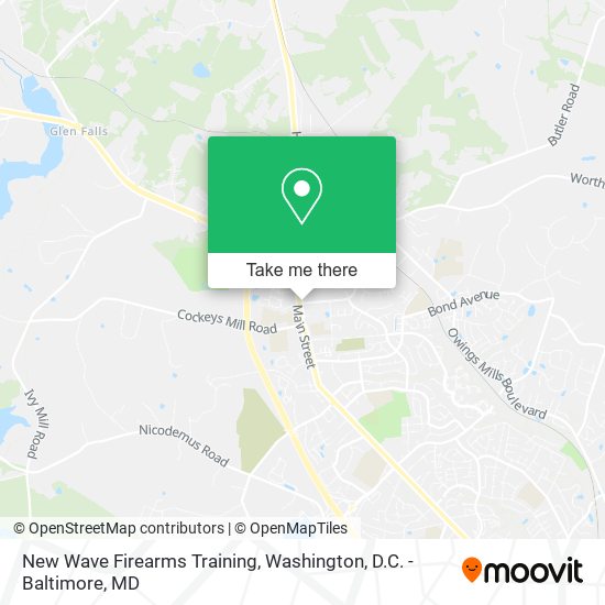 Mapa de New Wave Firearms Training