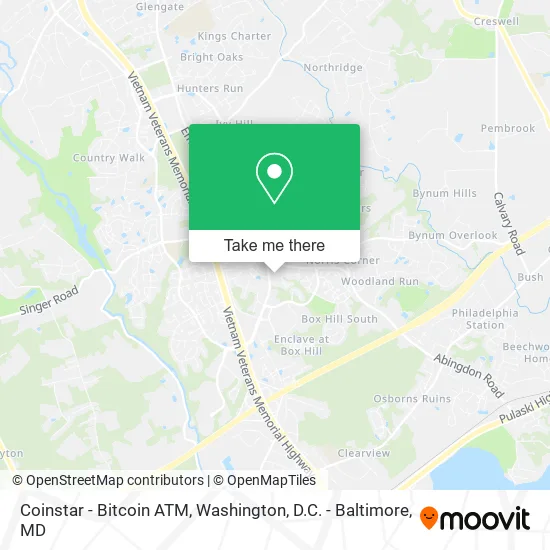 Coinstar - Bitcoin ATM map