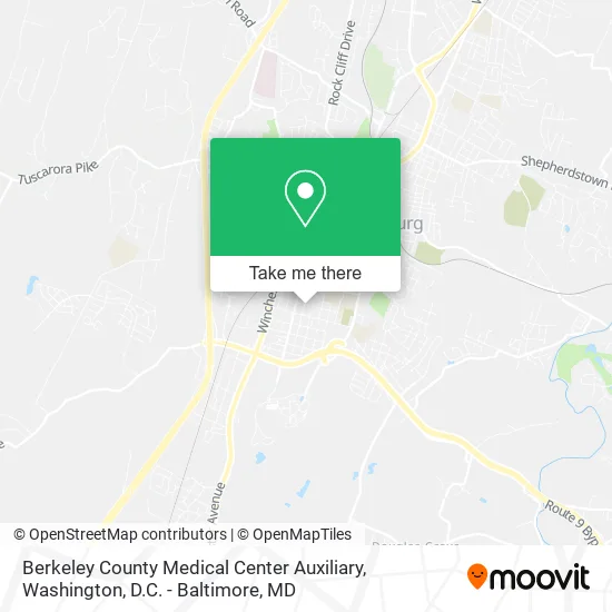 Berkeley County Medical Center Auxiliary map