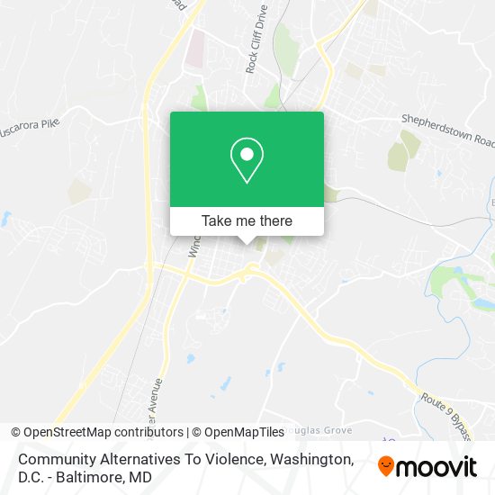 Community Alternatives To Violence map