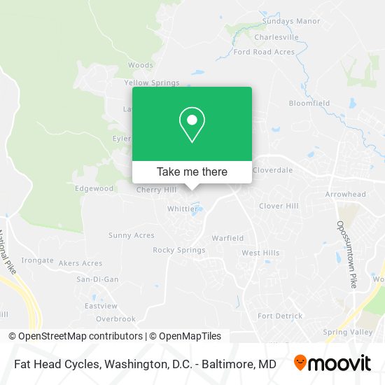 Fat Head Cycles map