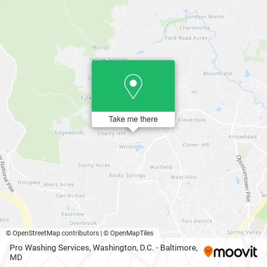 Mapa de Pro Washing Services