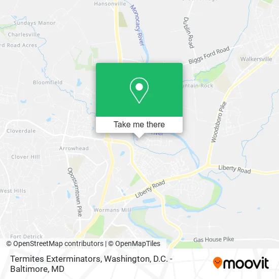 Termites Exterminators map