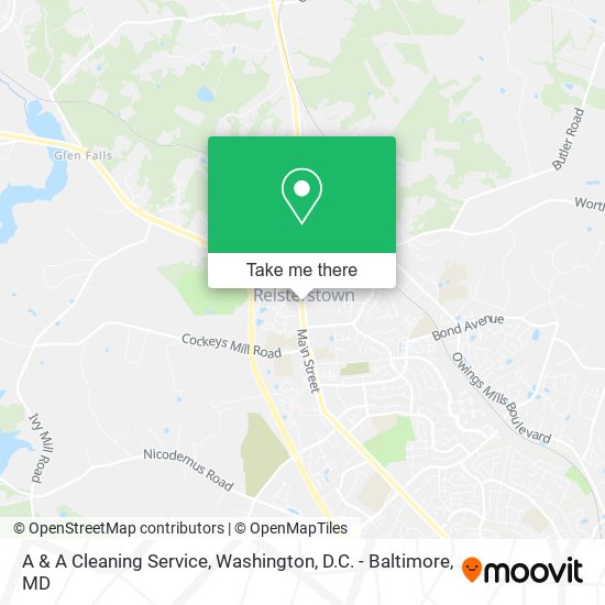 A & A Cleaning Service map