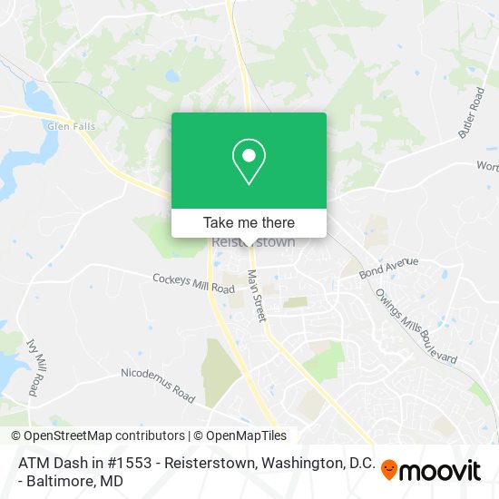 ATM Dash in #1553 - Reisterstown map