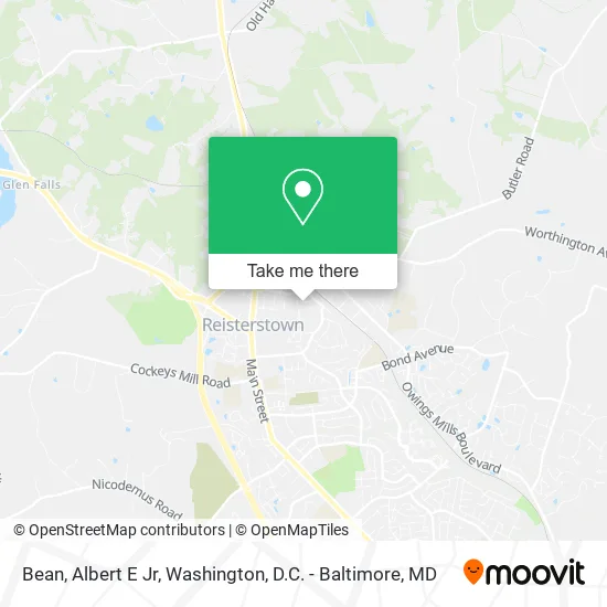 Bean, Albert E Jr map