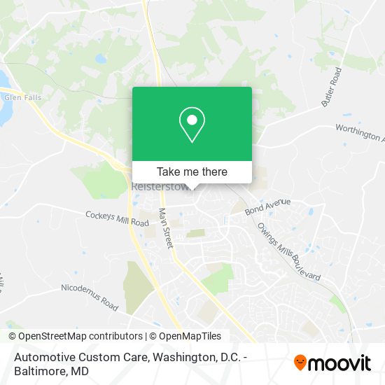 Mapa de Automotive Custom Care