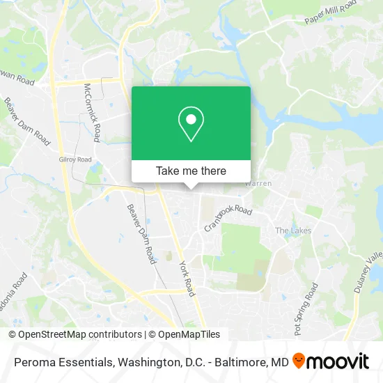 Peroma Essentials map