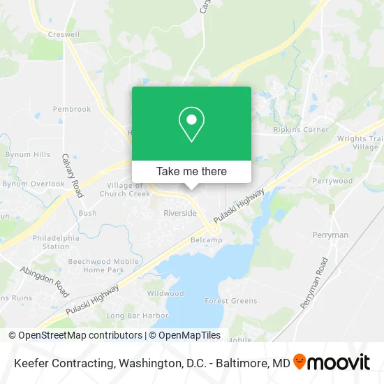 Keefer Contracting map