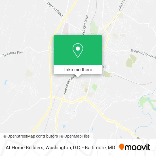 At Home Builders map