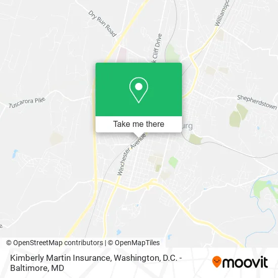 Kimberly Martin Insurance map