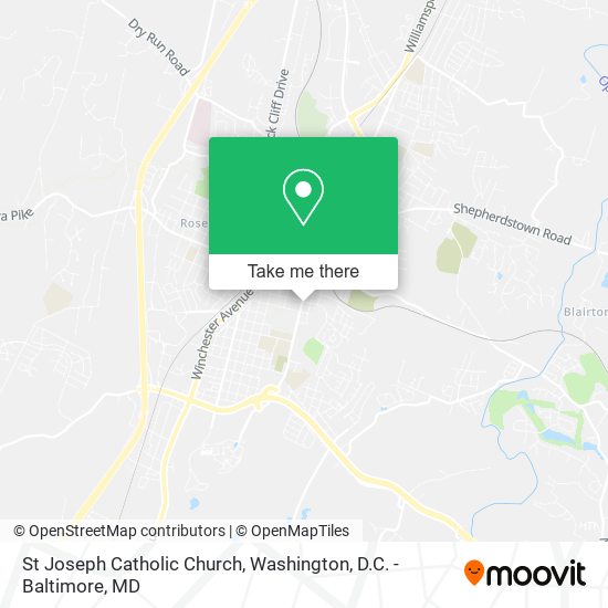 St Joseph Catholic Church map