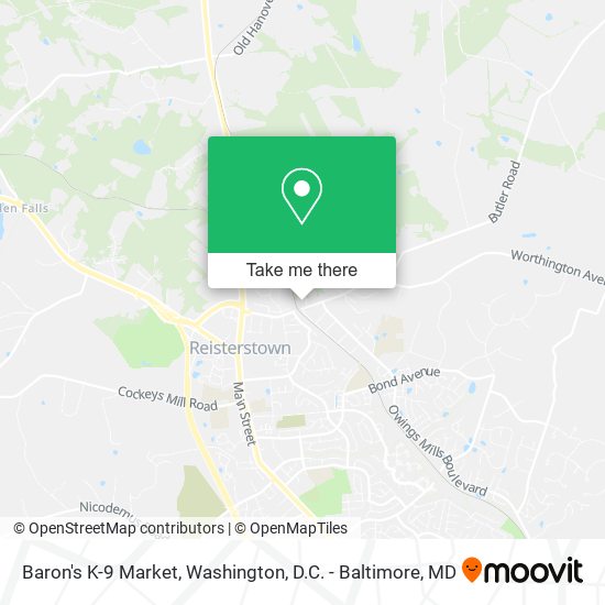 Baron's K-9 Market map