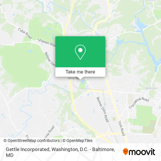 Gettle Incorporated map
