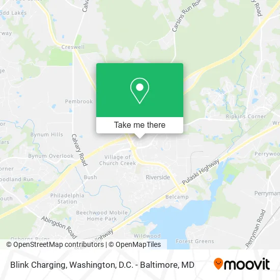 Blink Charging map