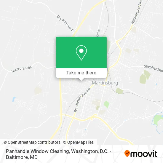 Panhandle Window Cleaning map