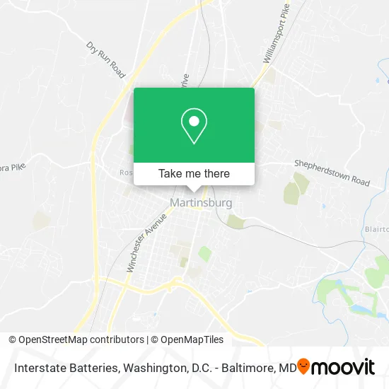 Interstate Batteries map