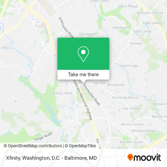 Xfinity map